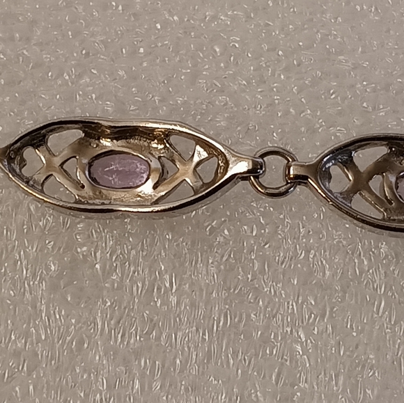 Celtic Amethyst Bracelet/ Earrings/ Pendant Set - Picture 8 of 8